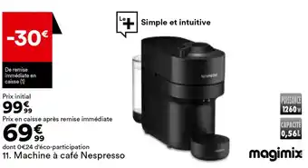 BUT Machine à café Nespresso offre