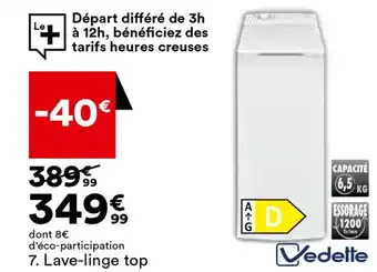 BUT Lave-linge top offre