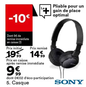 BUT Casque offre