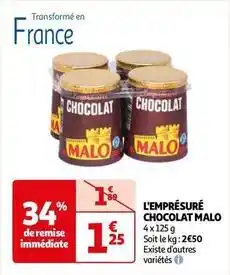 Malo - l'emprésuré chocolat