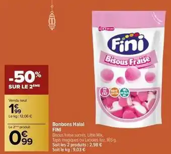 Carrefour Fini - bonbons halal offre