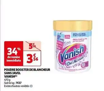 Auchan Vanish - poudre booster de blancheur sans javel offre