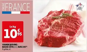 Auchan Viande bovine: basse côte offre