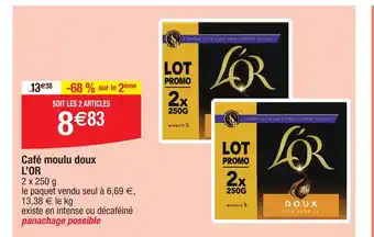 Migros Café moulu doux L'OR offre