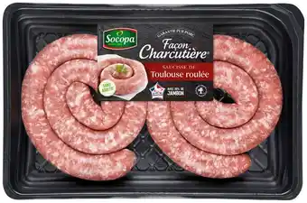 Carrefour Market Saucisse de Toulouse roulée façon charcutière SOCOPA offre