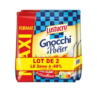 Carrefour Market LUSTUCRU Gnocchi à poêler Maxi Format offre