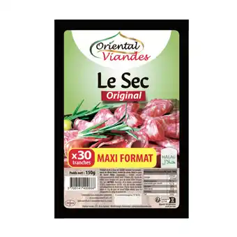 ORIENTAL VIANDES Saucisson sec volaille bœuf Halal Maxi Format