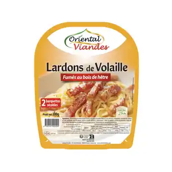 Carrefour ORIENTAL VIANDES Lardons de volaille fumés Halal offre