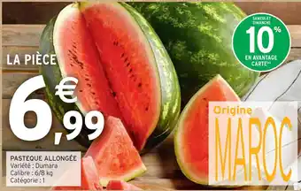 Intermarché PASTEQUE ALLONGÉE offre