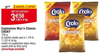 Cora x Carrefour CROKY Explosions Mac’n Cheese offre
