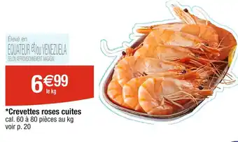 Cora x Carrefour Crevettes roses cuites offre