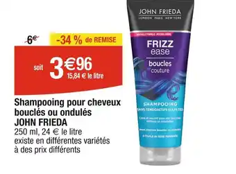 Cora x Carrefour JOHN FRIEDA Shampooing pour cheveux bouclés ou ondulés offre