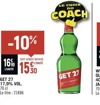 Spar GET GET 27 17,9% VOL offre