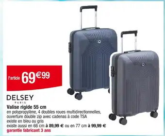 Cora x Carrefour DELSEY Valise rigide 55 cm offre
