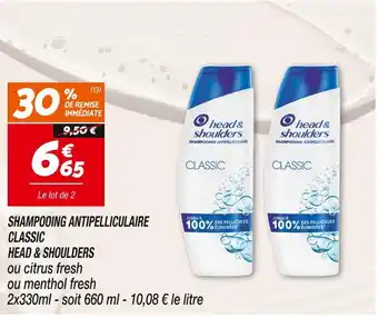 Netto HEAD & SHOULDERS SHAMPOOING ANTIPELLICULAIRE CLASSIC offre