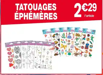 TATOUAGES ÉPHÉMÈRES