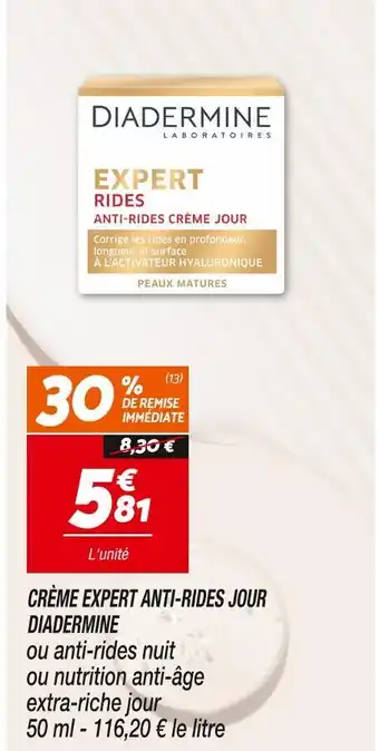 Netto DIADERMINE CRÈME EXPERT ANTI-RIDES JOUR offre