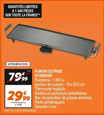 Netto KITCHENCOOK PLANCHA ÉLECTRIQUE offre