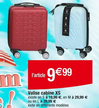 Cora x Carrefour Valise cabine XS offre