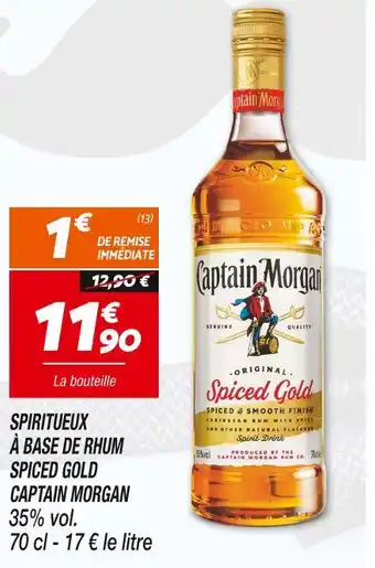 Netto CAPTAIN MORGAN SPIRITUEUX À BASE DE RHUM SPICED GOLD offre