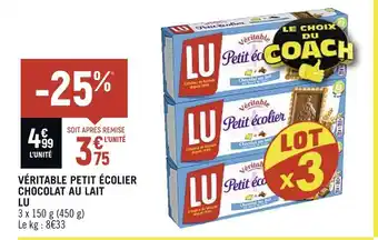 LU VĂRITABLE PETIT ĂCOLIER CHOCOLAT AU LAIT