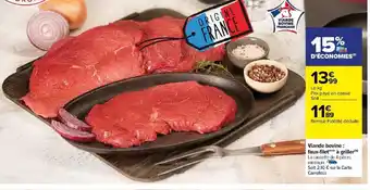 Carrefour Viande bovine: faux-filet à griller offre