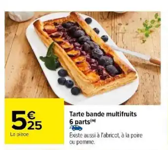 Carrefour Tarte bande multifruits 6 parts(m) offre