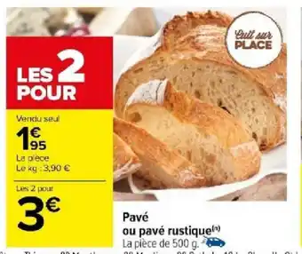 Carrefour Pavé ou pavé rustique offre