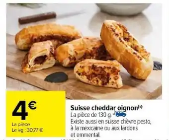Carrefour Suisse cheddar oignon(s) offre