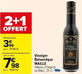 Carrefour Vinaigre Balsamique MAILLE offre