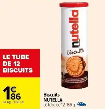 Carrefour Biscuits NUTELLA offre