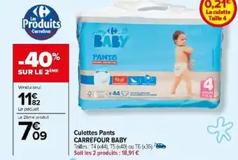 Carrefour Culottes Pants CARREFOUR BABY offre