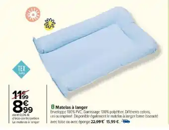 Carrefour Matelas à langer offre