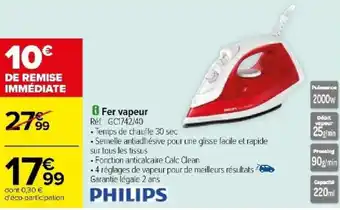 Carrefour Fer vapeur offre