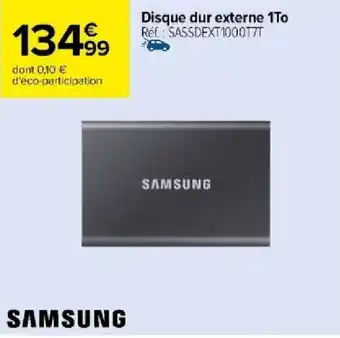 Carrefour Disque dur externe 1To offre