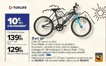 Promo VTT 20 chez Carrefour