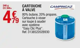 Campingaz cartouche à valve