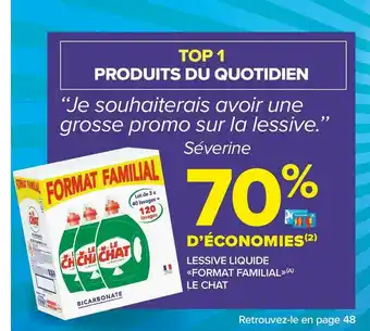 Carrefour Market Le chat lessive liquide «format familial» le chat offre