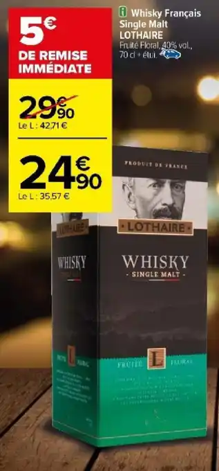 Whisky Français Single Malt LOTHAIRE