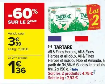 Carrefour Market Tartare tartare offre