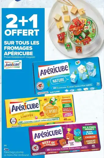 Carrefour Market Apéricube bon plan sur tous les fromages de la marque apéricube offre