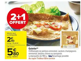 Carrefour Market Galette offre
