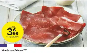 Viande des grisons