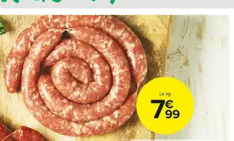 Carrefour Market Chipolata nature offre