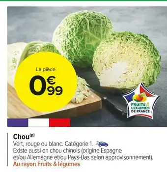 Carrefour Market Chou offre