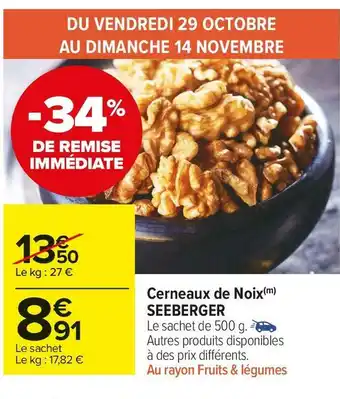 Seeberger cerneaux de noix