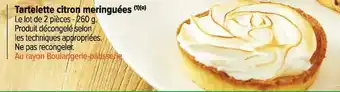 Carrefour Market Tartelette citron meringuées offre