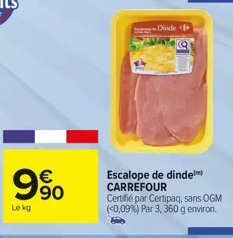 Carrefour Market Carrefour escalope de dinde offre