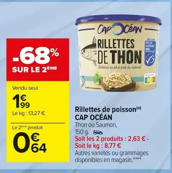 Carrefour Market Cap océan rillettes de poisson offre