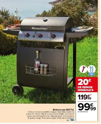 Carrefour Barbecue gaz SEATTLE offre